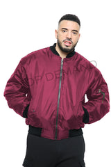 MA1 Mens Army Pilot Biker Bomber Security Fly Military Doorman Harrington Jacket, Bomber Biker Jacket