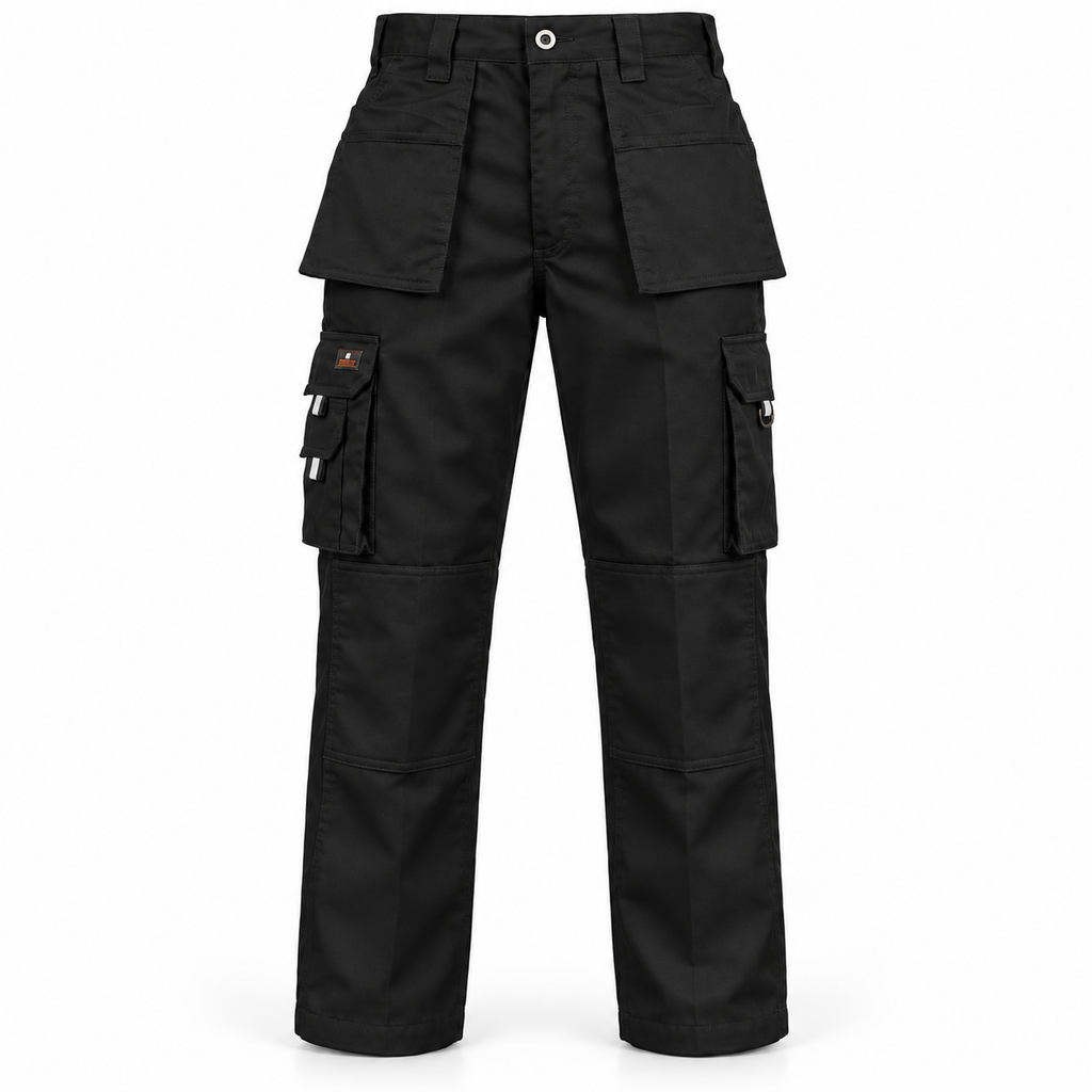 Mens New Cargo Work Holster Multi Pockets Stretch Panels Trousers Pants Bottoms