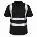 Mens Hi Viz Vis High Visibility Safety Security Work Wear Hi Vis Polo Shirts