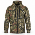 Men's Jungle Camouflage Fishing Hunting Zip Hoodie Jacket Tracksuit Size S-5XL