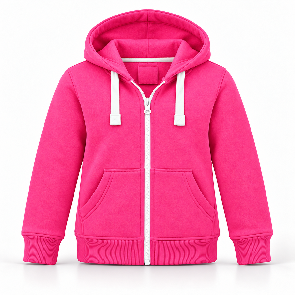 Boys Kids Girls Unisex Plain Zip Cotton Hoodie Hooded Sweat Jumpers 7-13 Years