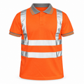 Mens Hi Viz Vis High Visibility Safety Security Work Wear Hi Vis Polo Shirts