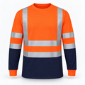 Hi Viz Vis High Visibility Safety Security Crew V-Neck/Round-Neck Full/Half Sleeves T Shirt Work Wear T Shirt