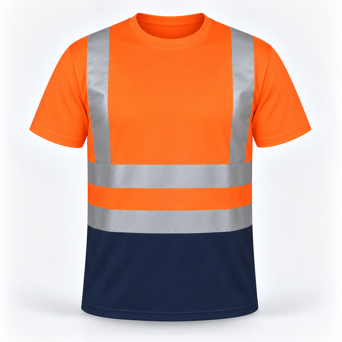 Hi Viz Vis High Visibility Safety Security Crew V-Neck/Round-Neck Full/Half Sleeves T Shirt Work Wear T Shirt