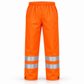 Hi Viz Vis High Visibility Mens Waterproof Rain Over Work Trousers Pants Bottoms