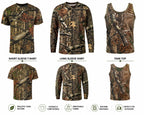 Mens Jungle Print Short & Long Sleeve T-Shirt Vest Camouflage Regular Plus Size