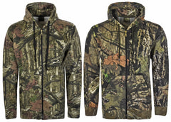 Men's Jungle Camouflage Fishing Hunting Zip Hoodie Jacket Tracksuit Size S-5XL