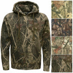 Men's Jungle Camouflage Fishing Hunting Zip Hoodie Jacket Tracksuit Size S-5XL