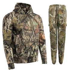 Men's Jungle Camouflage Fishing Hunting Zip Hoodie Jacket Tracksuit Size S-5XL