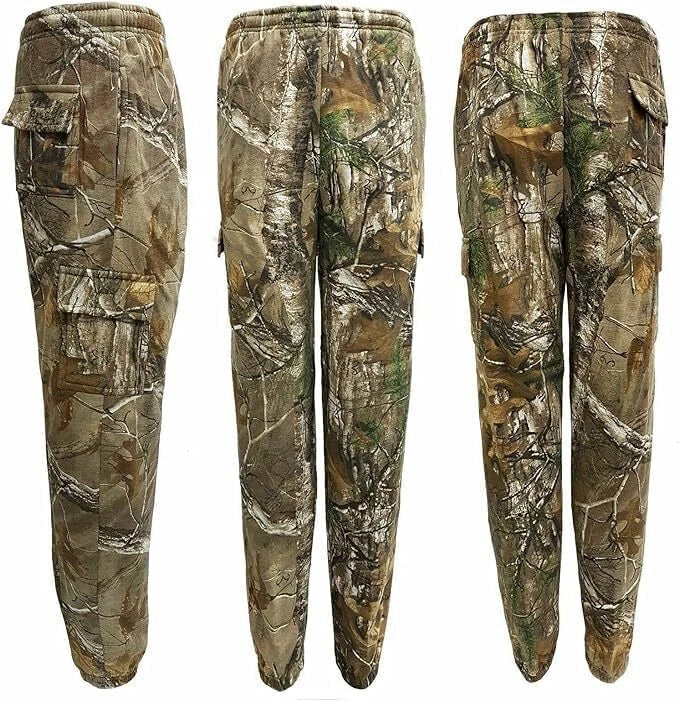 Men's Jungle Camouflage Fishing Hunting Zip Hoodie Jacket Tracksuit Size S-5XL
