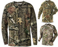 Mens Jungle Print Short & Long Sleeve T-Shirt Vest Camouflage Regular Plus Size
