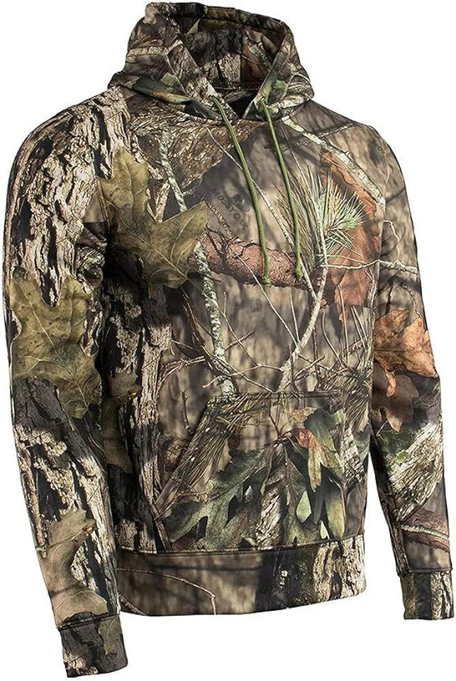 Men's Jungle Camouflage Fishing Hunting Zip Hoodie Jacket Tracksuit Size S-5XL