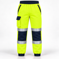 Hi-Viz New Mens Fleece Safety Work Wear Sweat Pants Bottoms Trousers Joggers