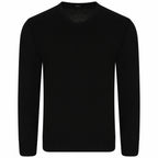 Mens Plain Knitted V Neck Pull Over Jumper Fine Cotton Knitwear Warm Sweater Top, V Neck Shirts