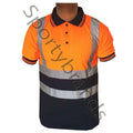 Mens Hi Viz Vis High Visibility Safety Security Work Wear Hi Vis Polo Shirts
