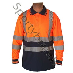 Mens Hi Viz Vis High Visibility Safety Security Work Wear Hi Vis Polo Shirts