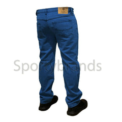 Mens Straight Leg Basic Regular Denim Casual Heavy Work Jeans Trousers Pants, Black Denim Jeans Men