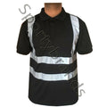 Mens Hi Viz Vis High Visibility Safety Security Work Wear Hi Vis Polo Shirts