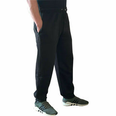 Mens Fleece Cuffed Tracksuit Sweat Pants Bottoms Joggers Gym Track Trousers