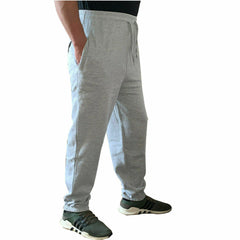 Mens Fleece Cuffed Tracksuit Sweat Pants Bottoms Joggers Gym Track Trousers