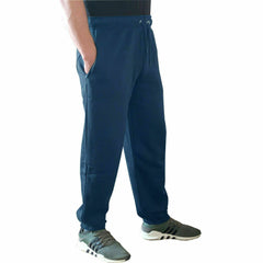 Mens Fleece Cuffed Tracksuit Sweat Pants Bottoms Joggers Gym Track Trousers