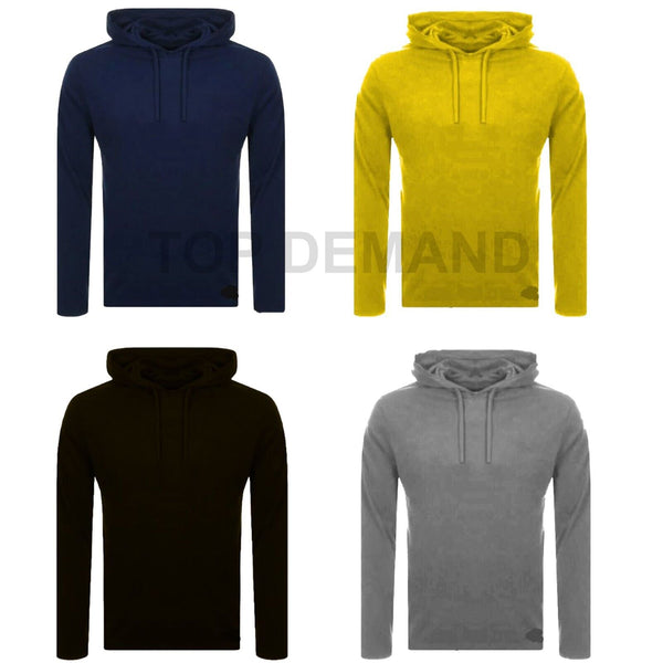 Mens Plain Cotton Shirt Long Sleeves Gym T-Shirt Stretch Jumper Hoodie Pullover, Hoodie Jumper Dress