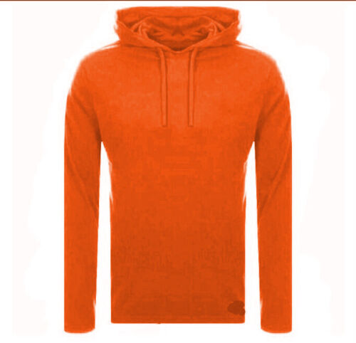 Mens Plain Cotton Shirt Long Sleeves Gym T-Shirt Stretch Jumper Hoodie Pullover, Hoodie Jumper Dress