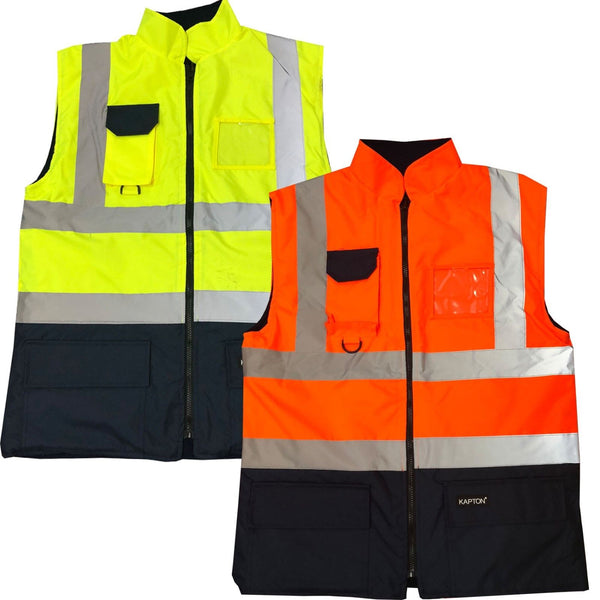 Hi Viz Vis High Visibility Fleece Gilet Body Warmer Waistcoat Jacket