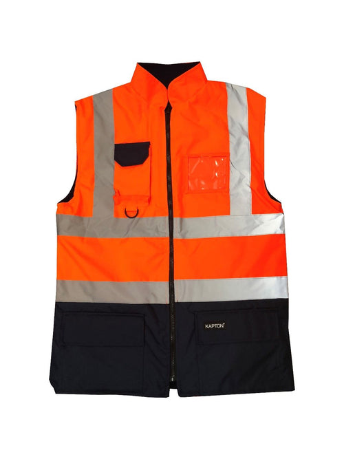 Hi Viz Vis High Visibility Fleece Gilet Body Warmer Waistcoat Jacket