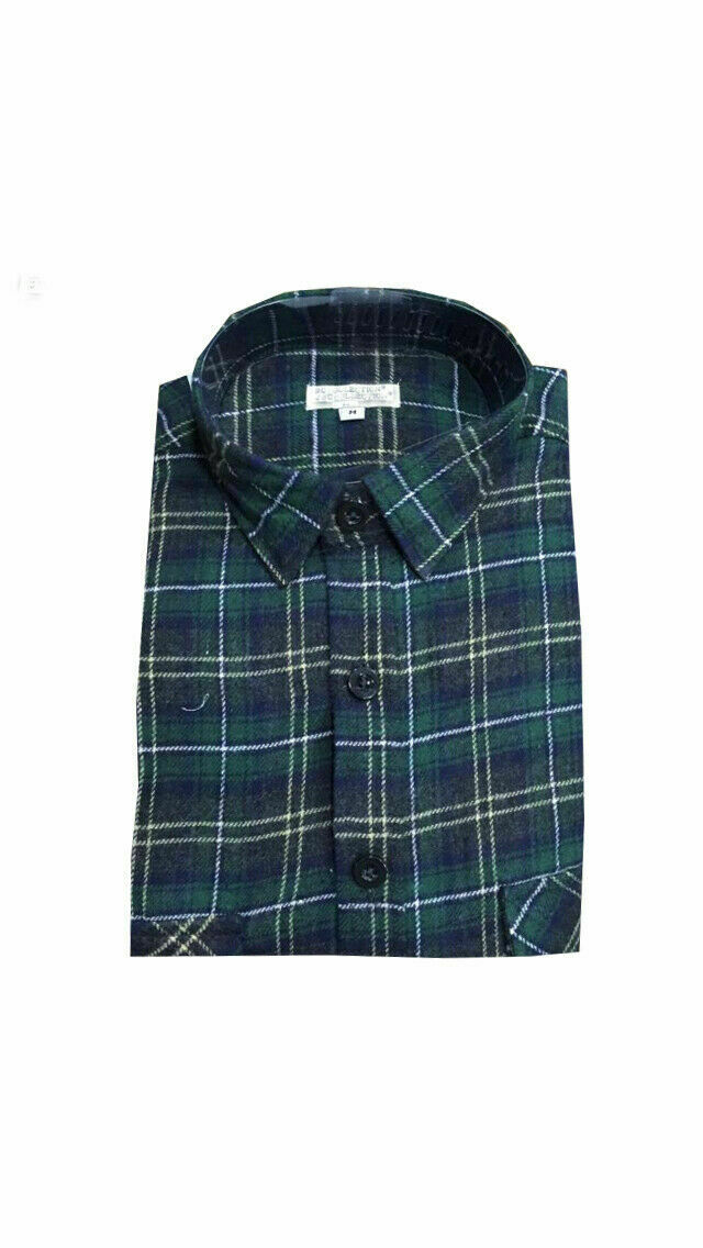 Mens Flannel Brushed Fleece Lumberjack Soft Cotton Check Causal Shirt Work Top, Mens Lumberjack Shirt