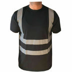 Hi Viz Vis High Visibility Safety Security Crew V-Neck/Round-Neck Full/Half Sleeves T Shirt Work Wear T Shirt