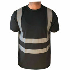 Hi Viz Vis High Visibility Safety Security Crew V-Neck/Round-Neck Full/Half Sleeves T Shirt Work Wear T Shirt