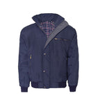 Mens Sky Diver Bomber Warm Padded Quilted Check Lined Heavy Work Jacket Coat Top