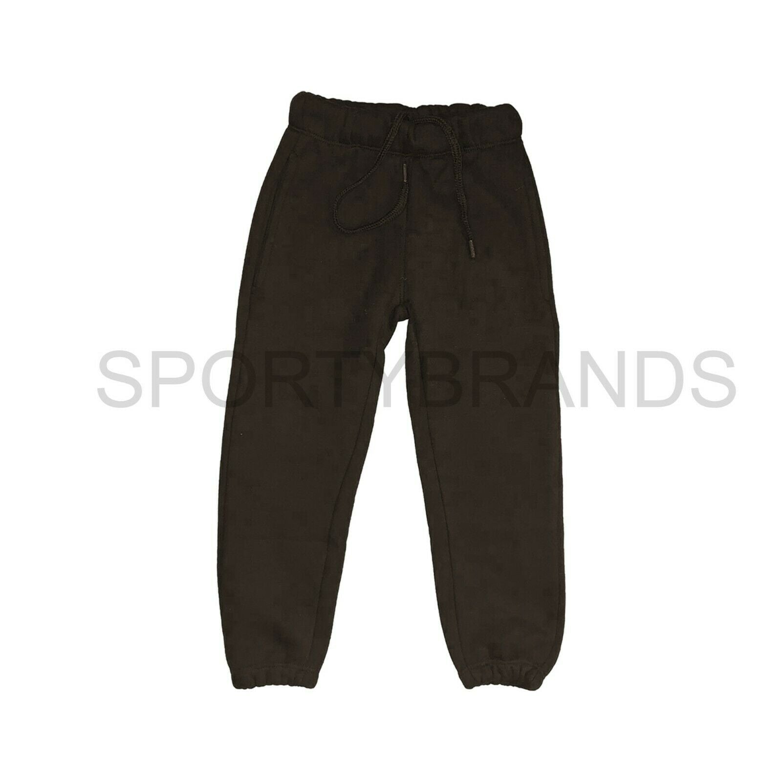 Boys Girls Unisex Plain PE School Jogging Sports Tracksuit Bottoms Joggers Pants