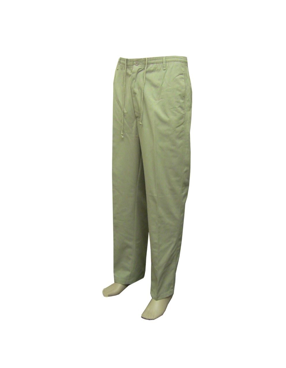 New Mens Elasticated Waist Plain Rugby Smart Casual Golf Trousers Pants Bottoms