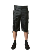 Mens lightweight 3/4 Long Cargo Combat Work Cotton Regular Waist Shorts 30 To 48
