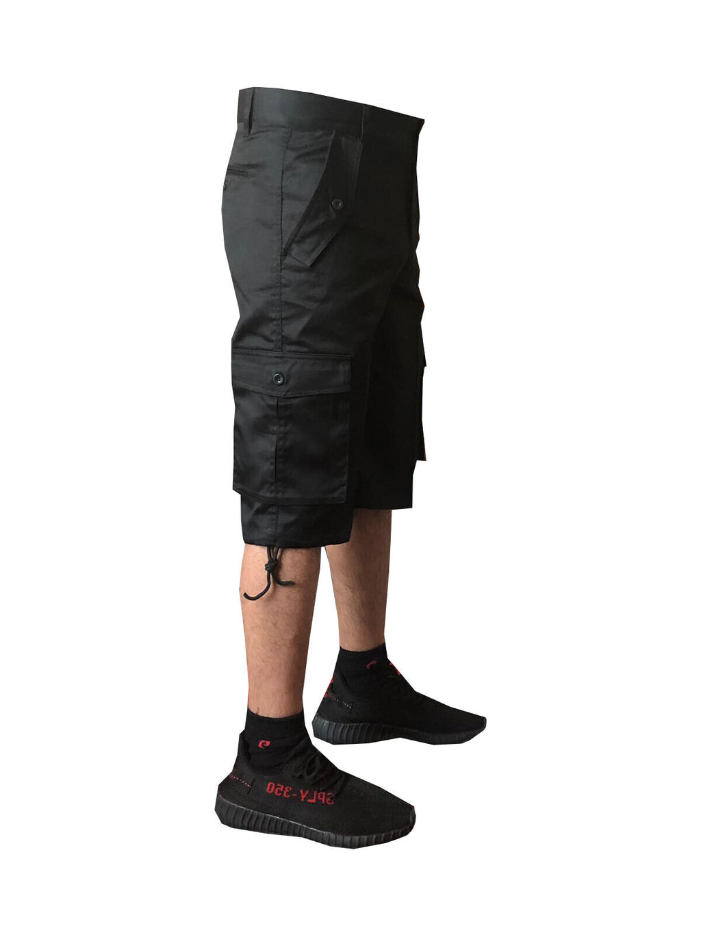 Mens lightweight 3/4 Long Cargo Combat Work Cotton Regular Waist Shorts 30 To 48